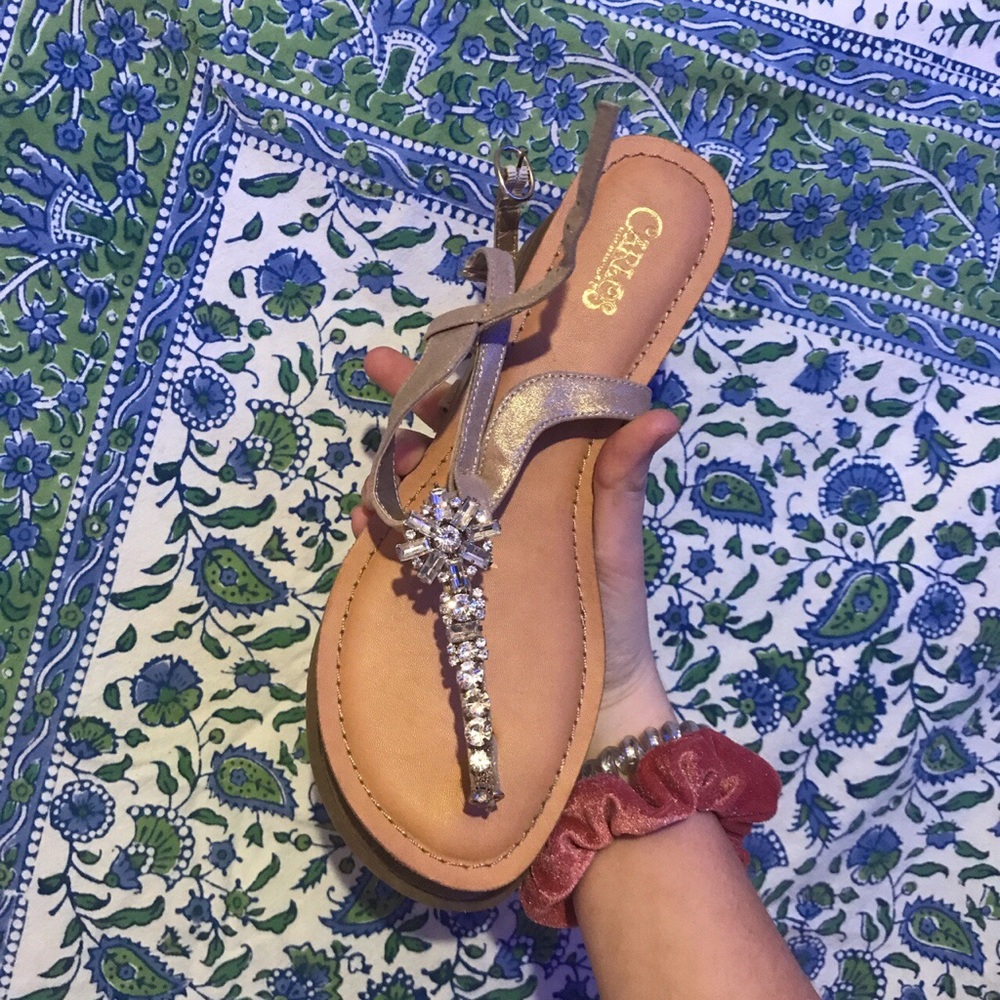 Bling Sandals💫 worn once size 8 1/2